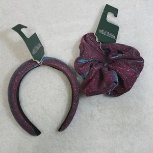 Wild Fable Metallic Headband & Scrunchie. NEW